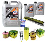 Kit Ispezione Filtro Liqui Moly Olio 7L 5W-30 per BMW 3er E90 325i