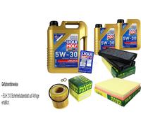 Kit Ispezione Filtro Liqui Moly Olio 7L 5W-30 per BMW X5 F15 F85 xDrive35i E70