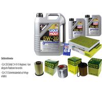 Kit Ispezione Filtro Liqui Moly Olio 7L 5W-30 per Ford Focus III Familiare