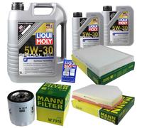 Kit Ispezione Filtro LIQUI MOLY Olio 7L 5W-30 per Volvo S60 II 134 T5 V60 Bw 2.0