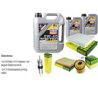 Kit Ispezione Filtro Liqui Moly Olio 7L 5W-40 per BMW 4 Cabriolet F33 435i F32