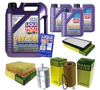 Kit Ispezione Filtro LIQUI MOLY Olio 8L 5W-40 per BMW 7er E32 730i Il V8