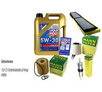 Kit Ispezione Filtro Motore Liqui Moly Olio 5L 5W-30 per BMW Serie 3er E90 316i