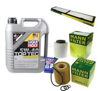 Kit Ispezione Liqui Moly Olio 5W-40 5L per BMW 1er E87 116i 118i