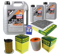 Kit Ispezione LIQUI MOLY Olio 7L 5W-30 per Audi A6 Avant 4G C7 3.0 TDI