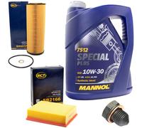 Kit Ispezione Mannol 10W30 5 L + Vite Scarico Olio Audi A4 B7 2.5 TDI 8EC