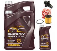 Kit Ispezione Motore MANNOL 5W30 Set 11 Liter + Vite Per Ford Transit 2.2 TDCi