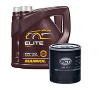 Kit Ispezione Olio Motore Ölfilter SM 113 + MANNOL Elite 5W 40 8 Litri