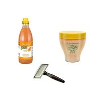 Kit iv san bernard shampoo arancia 1000 ml + maschera arancia 250 ml + cardatore M 5x11cm