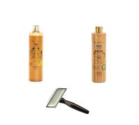 Kit iv san bernard shampoo caviar 300 ml + balsamo caviar 300 ml + cardatore S 4x8cm