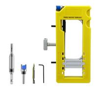 Kit Jig della cerniera della porta - Modello di router per mortificazione | Installazione ABS durevole con calibro di profondità e cuscinetti anti-slitta