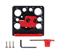 Kit Jig Maker, taglierina a tasselli regolabile | Jig Tool regolabile a spina - 8 fori in lega di alluminio a 8 fori, pialla e aste rotonde in legno che si assottigliano per trapano elettrico