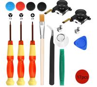 Kit joystick di ricambio, joystick in plastica e metallo di tipo militare per correggere la deriva dei controller Joy-Con, buona qualità, buona