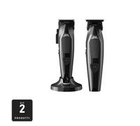 KIT JRL DIAMANTE BLACK CLIPPER + TRIMMER T TAGLIACAPELLI PROFESSIONALE BARBIERE