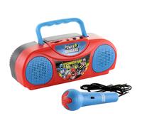 Kit karaoke con radio FM dei Power Rangers e microfono