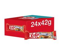 KIT KAT - Confezione completa di 24 barrette di cioccolato (burro di arachidi grosso (24 x 42 g)) - VSTAR