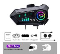 Kit Kebidumei YP10 Wireless Bluetooth5.3 per chiamate wireless, auricolare per casco, lettore musicale