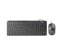 4790673 TASTIERA/MOUSE KIT USB SMAL BK 102TASTI ULTRA SLIM PLUG&PLAY ADJ