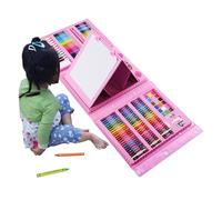 Kit Kids DRIVED - 208 Pezzi Set d'Arte Deluxe con Pad di Schizzi, Libro da colorare, pastelli e Vernici | Forniture per Ragazzi, Ragazze, Bambini Adolescenti, Scatola Portatile pri