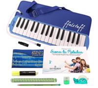 KIT-Kit Melodica Diamonica 32 Tasti Blu con Borsa | Kit Cancelleria e Metodo "Su
