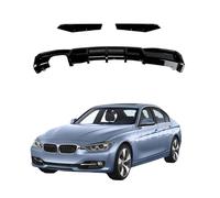 Kit Labbro Diffusore Paraurti Posteriore per BMW 3 Series F30 MT MP 2013 2014 2015 2016-2019, Anti-Urto Protezione Decorazione Accessori Air Dam Carrozzeria,Single-Side Dual Exit-No Lights