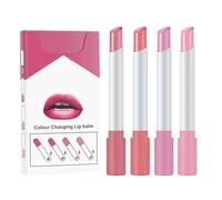 Kit labbro rossetto opaco da 4 pezzi, colore che cambia il colore di velluto matto crema a tazza antiaderente lucidalabbra, soggiorno impermeabile tutto il giorno, a prova di trasferimento