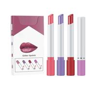 Kit labbro rossetto opaco da 4 pezzi, colore che cambia il colore di velluto matto crema a tazza antiaderente lucidalabbra, soggiorno impermeabile tutto il giorno, a prova di trasferimento