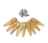 Kit lame, 3 set completi, in acciaio rivestito in titanio, spessore 1 mm, per...
