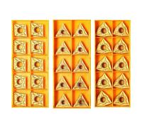 Kit lame CNC 30 pezzi di inserti in carburo CNMG431 WNMG431 TNMG331 per tornitur