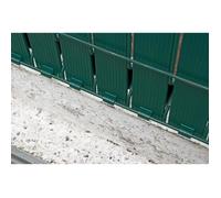 Kit lamelle frangivista - VERDE - Per pannello di recinzione rigido - Privacy 4/5 - 1.225 x 2.50 m - Verde