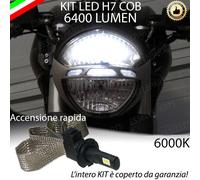KIT LAMPADA ANABBAGLIANTE H7 LED MOTO DUCATI MONSTER 696 BIANCO 6000K 3200LM