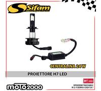 KIT LAMPADA H7 H 7 LED S-LINE + CENTRALINA 24W - 2200 LUMENS MOTO SCOOTER