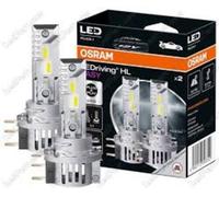 KIT LAMPADE 2PZ LAMPADINE H15 LED HL EASY OSRAM LUCE BIANCA 6000K