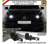 KIT LAMPADE ABBAGLIANTI LED VOLKSWAGEN POLO AW1 LED H7 6000K XENON XENO