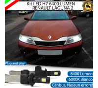 KIT LAMPADE ANABBAGLIANTI LED RENAULT LAGUNA MK2 H7 6000K XENON BIANCO