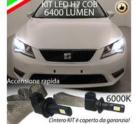 KIT LAMPADE ANABBAGLIANTI LED SEAT LEON 5F LED H7 6000K BIANCO NO ERROR