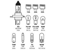 LEXA Kit Lampade Di Ricambio 11 Pz Alogena H4 - 12V