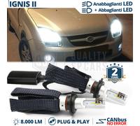 Kit lampade FULL LED H4 PER Suzuki Ignis 2 fari ANABB ABBA CANBUS 6500K 8000LM