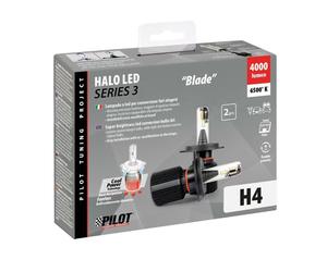 KIT Lampade HALO LED H4 LAMPA PILOT con ADATTATORE OMAGGIO