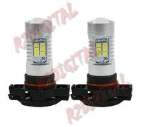 KIT LAMPADE LED H16 EU FARI COPPIA 6000K BIANCO PURO 21 SMD POSIZIONE AUTO TARGA