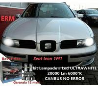 KIT LAMPADE LED ULTRAWHITE SEAT LEON 1 Top Quality 20000 LM CANBUS ERROR FREE