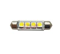 KIT LAMPADE SILURO A 4 LED SMD CANBUS 12V 12X36MM (2PZ)