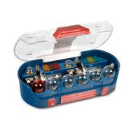 KIT LAMPADINE ALOGENE H4 DI RICAMBIO PER CAMION 18 LAMPADE + 12 FUSIBILI 24V 75W