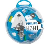 Scatola di Sicurezza Essential Con Lampadina H1/H7 Philips