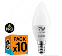 Kit LAMPADINE LED attacco piccolo E14 2W a 14W Candela Oliva Miniglobo Filamento