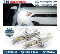 Kit Lampadine LED H4 Per HYUNDAI i10 10-13 Anabbaglianti + Abbaglianti CANbus