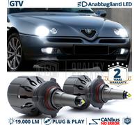 Kit Lampadine LED HB3 CANbus PER ALFA GTV, SPIDER Anabbaglianti Bianco 19000LM