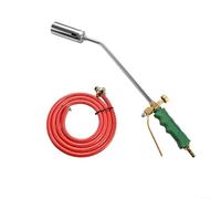 Kit lanciafiamme a gas liquefatto a doppio ugello, 40 cm/50 cm, torcia in acciaio inossidabile e rame puro con manico in gomma, strumento per cucinare e bruciare i peli di maiale ad alta temperatura