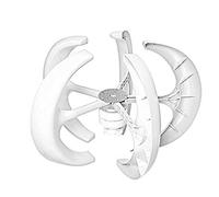 Kit lanterna a motore eolico da 8000 W - Generatore a turbina eolica ad asse verticale a 5 pale per uso ibrido domestico e lampione - Soluzione efficiente di energia rinnovabile elettromagnetica (48 V