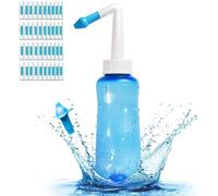 KIT LAVAGGIO NASALE - 300ML BOTTIGLIA + 40 PACCHETTO DI SALE - IRRIGATORE NASALE
